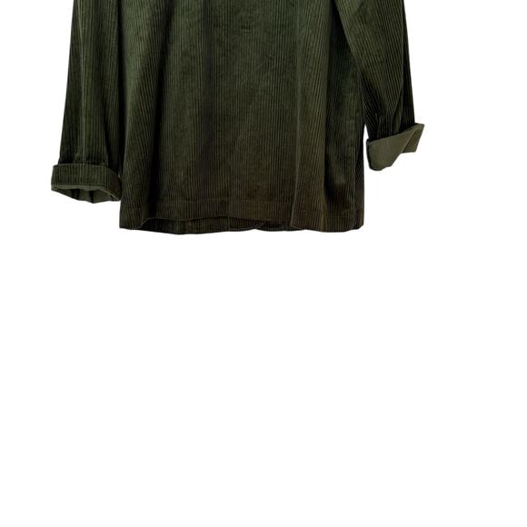 Blaire Woman's Size L Corduroy Olive Green Vintage Button Collared Jacket - Picture 6 of 6